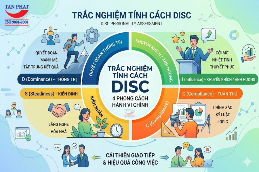 Trắc nghiệm tính cách DISC là gì?