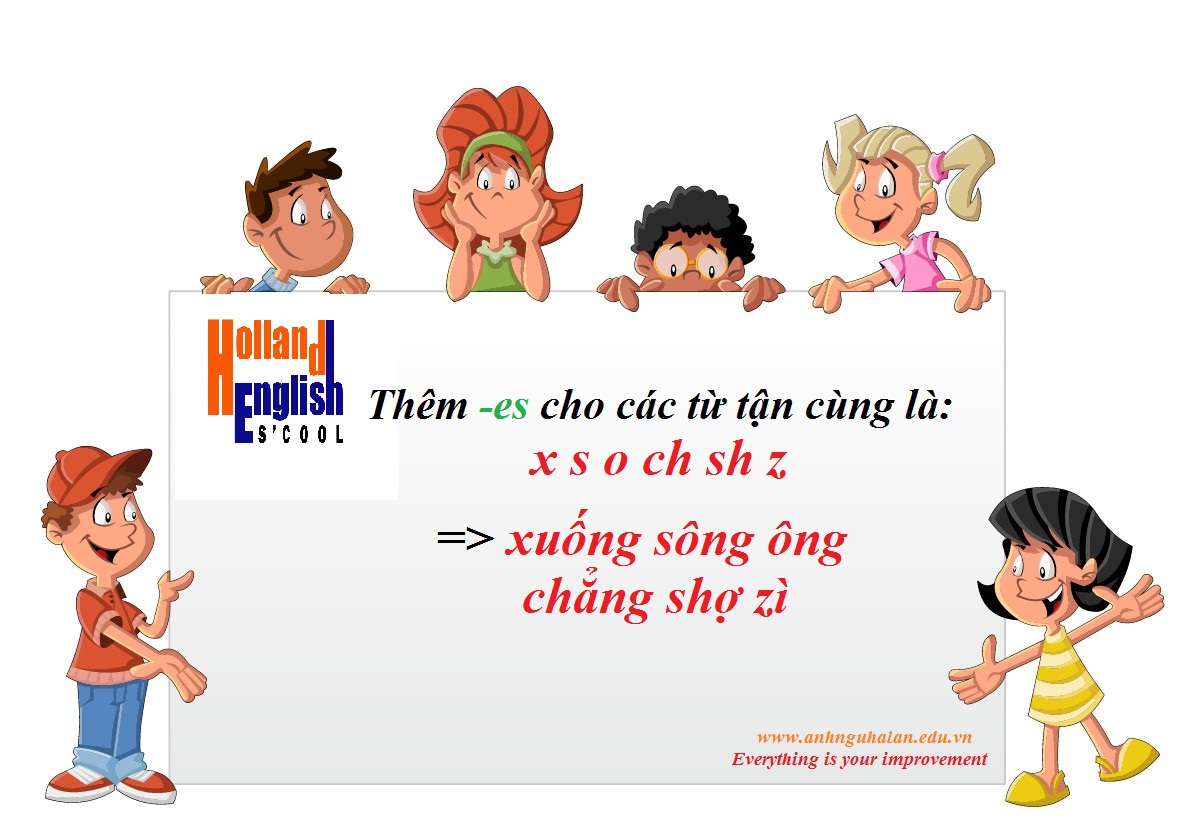 Mẹo ghi nhớ thêm -es trong tiếng Anh