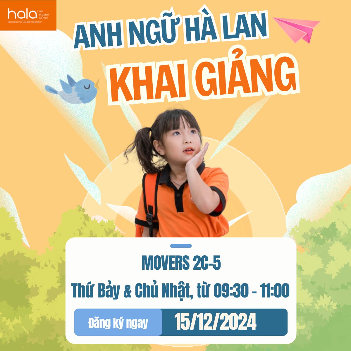 ✨ ANH NGỮ HÀ LAN THÔNG BÁO KHAI GIẢNG LỚP MOVERS