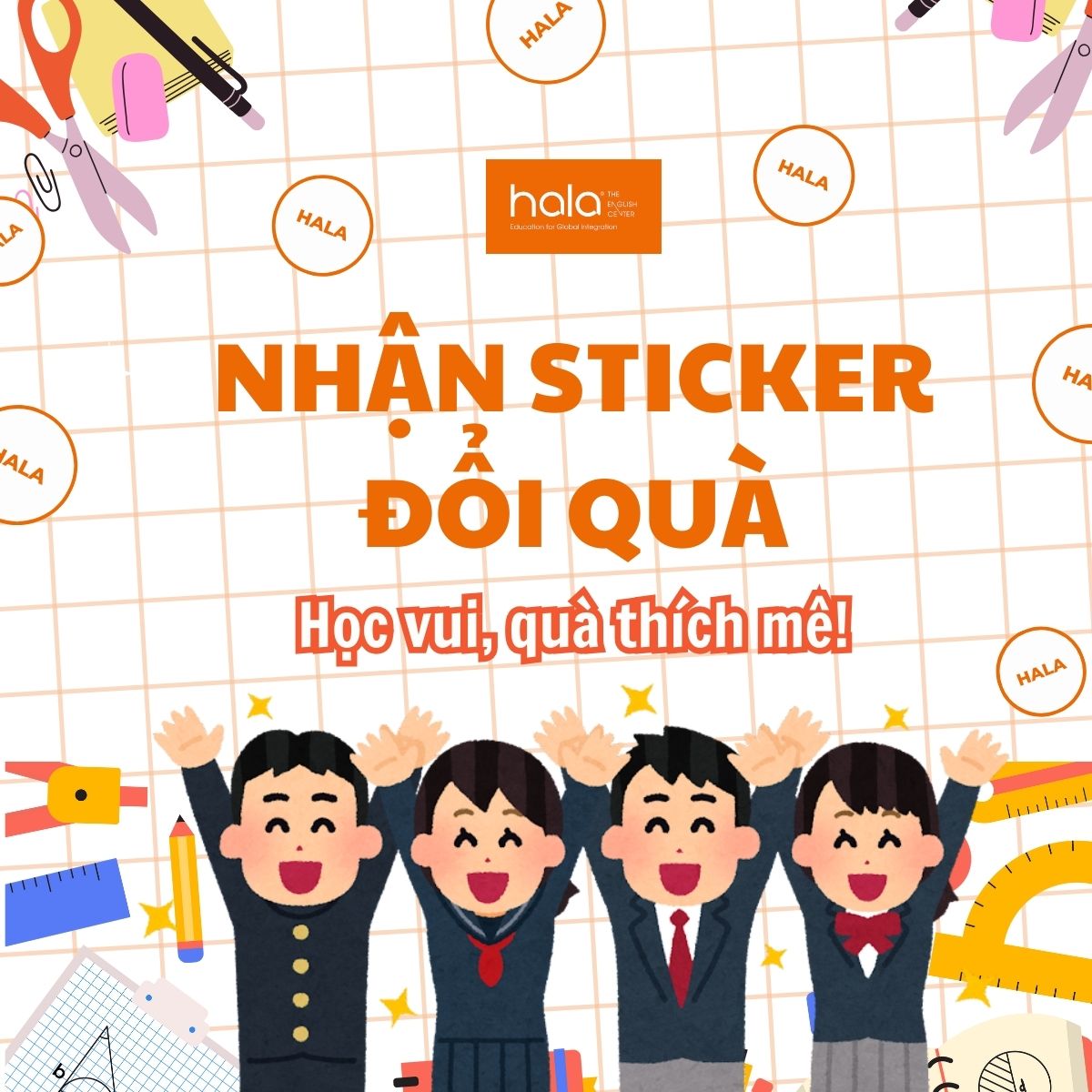 GÓC CHUYỆN NHỎ TẠI ANH NGỮ HÀ LAN: STICKER ĐỔI QUÀ – HỌC VUI, QUÀ THÍCH MÊ! 🎉