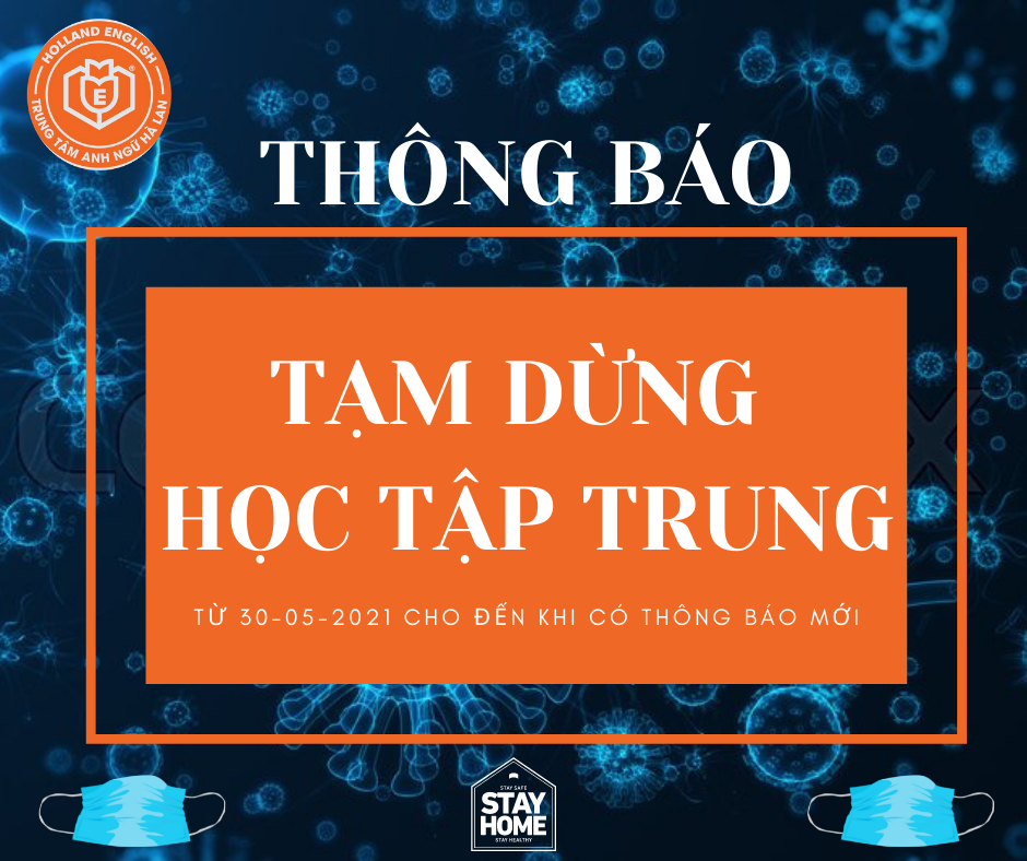 📛 📛 THÔNG BÁO: TẠM DỪNG HỌC TẬP TRUNG 🆘🆘