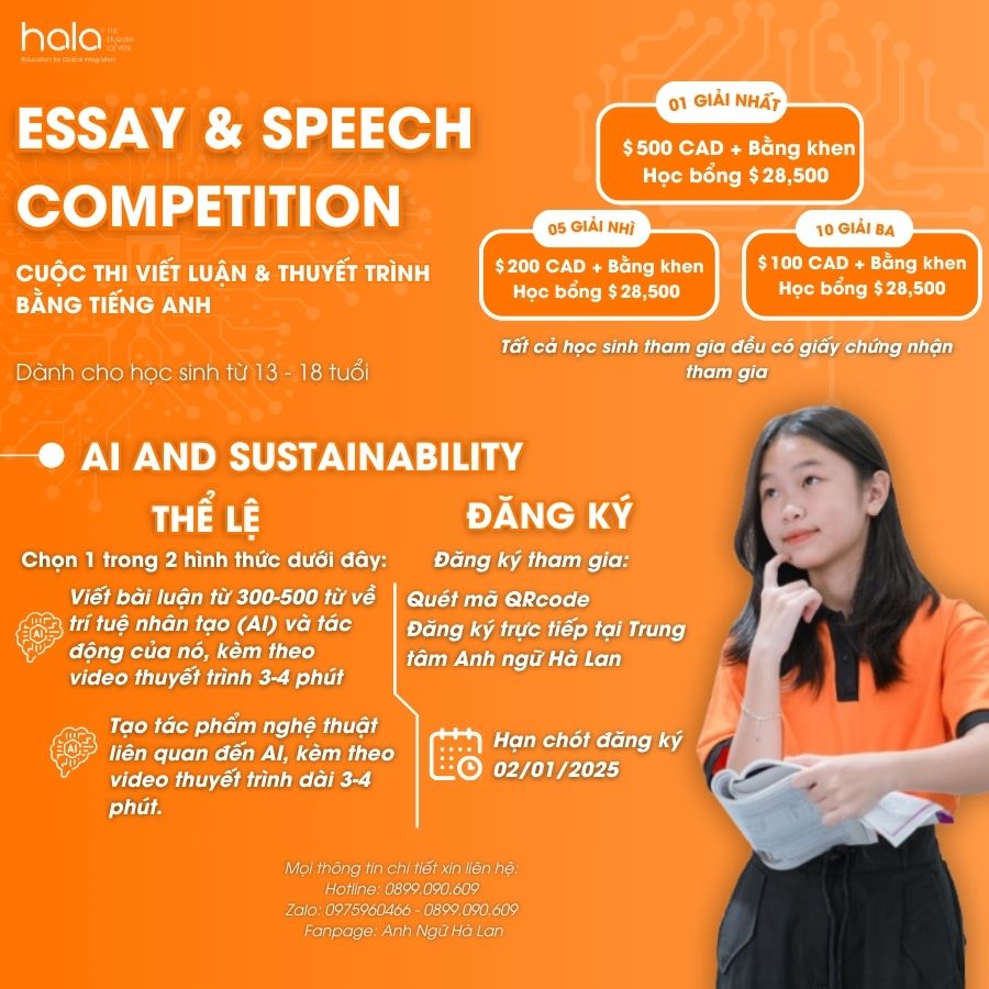 ĐĂNG KÝ THAM GIA ESSAY & SPEECH COMPETITION