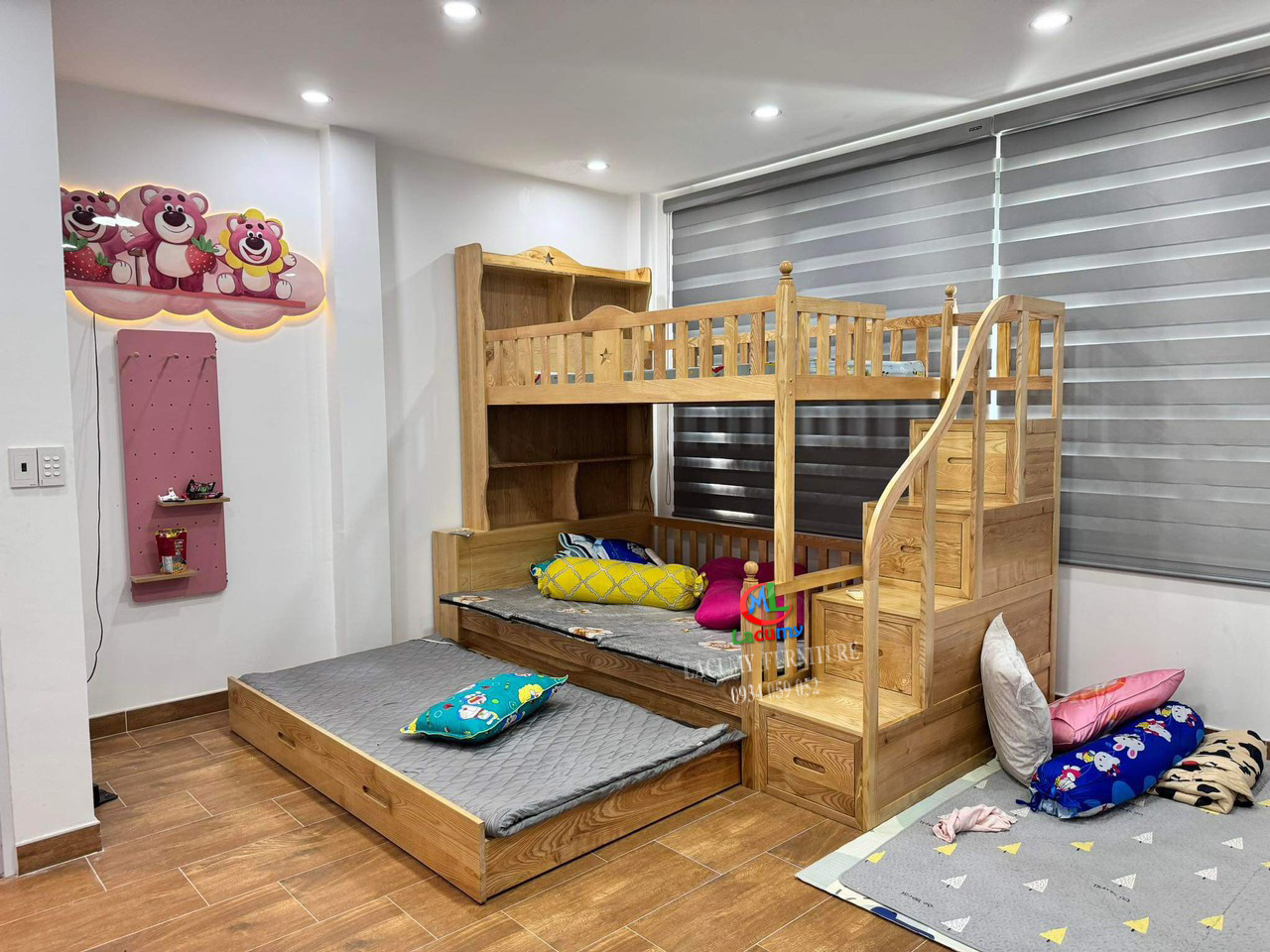 GIƯỜNG TẦNG LACUMY GỖ TẦN BÌ CAO CẤP - GIÁ TỐT NHẤT THỊ TRƯỜNG