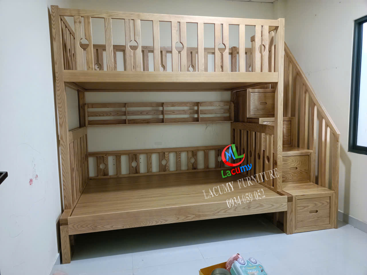 BỘ SƯU TẬP GIƯỜNG TẦNG GỖ TẦN BÌ (SỒI NGA) TỰ NHIÊN/ASH SOLID tại TP.HCM, Đồng Nai, Bình Dương...