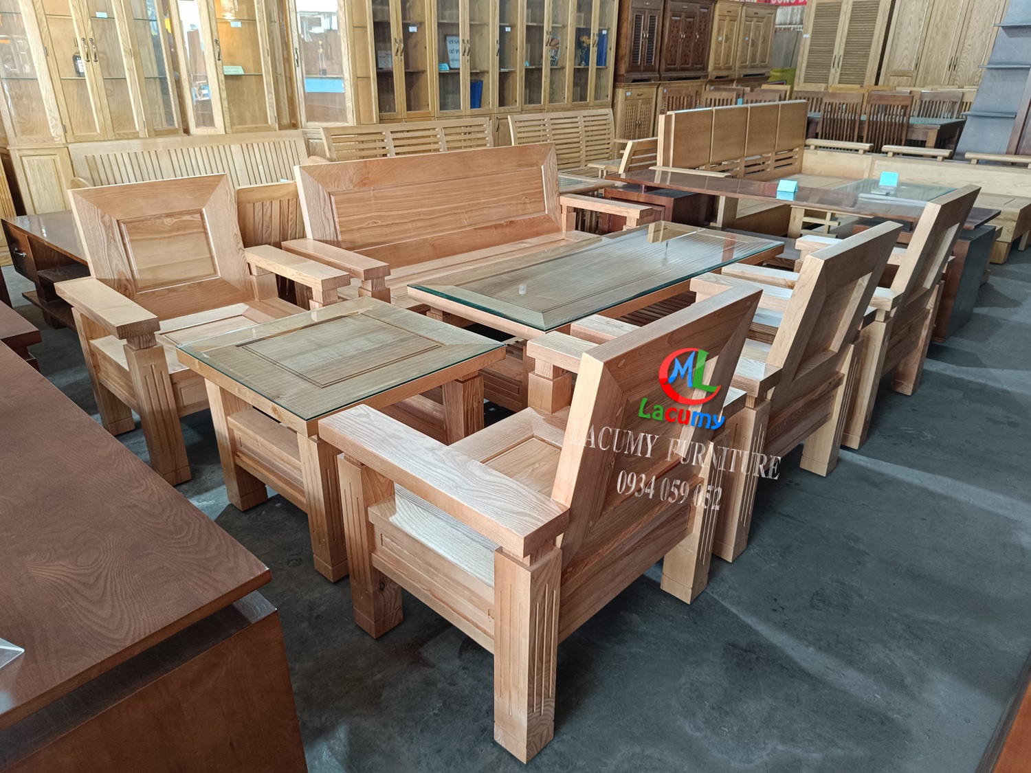 SOFA NHẬT (CAO) 7 MÓN GỖ TẦN BÌ 100% - SF08