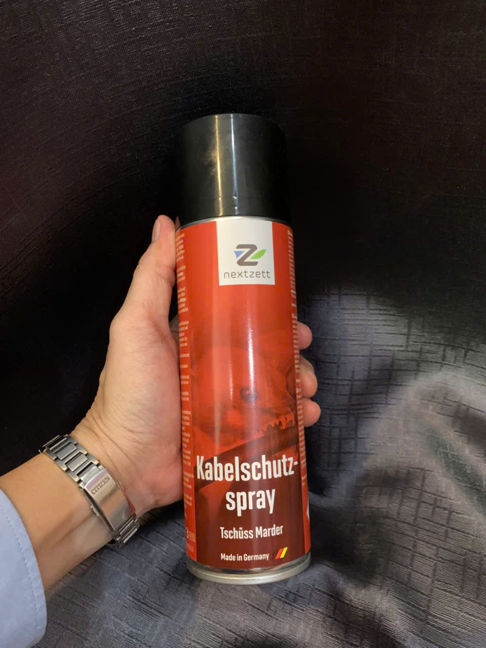 Xịt làm sạch và chống chuột khoang máy ô tô Kabelschutz Spray 