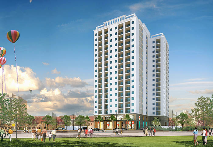 hình ảnh công trình Dự án chung cư 20 tầng thành phố Thái Bình công ty cổ phần vro tư vấn thiết kế