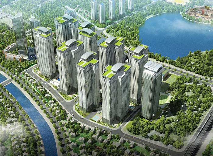 hình ảnh công trình công ty cổ phần vro tư vấn thiết kế Khu nhà ở - văn phòng –dịch vụ 136 Hồ Tùng Mậu - Castle plaza 