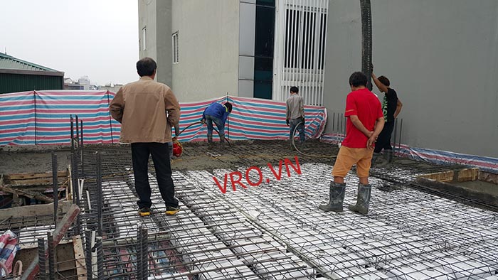 hình ảnh sàn phẳng không dầm công trình nguyễn văn huyên 
