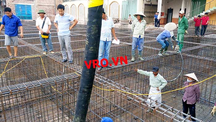 móng hộp, móng bè, móng trên nền đất yếu KS Vị Hoàng Nam Định