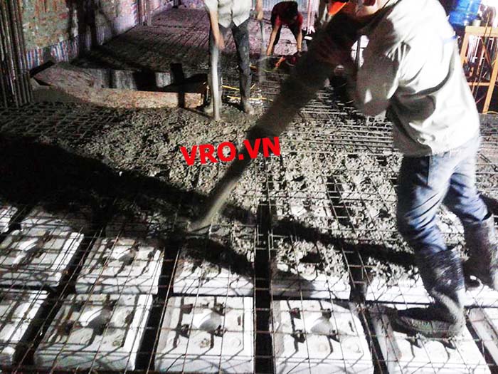 sàn không dầm nấm VRO