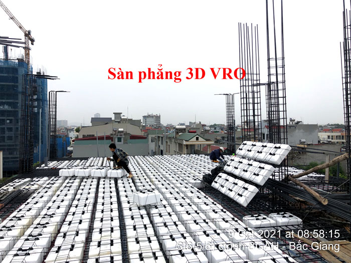 Sàn xốp, sàn phẳng xốp-Dự án thi công năm 2021
