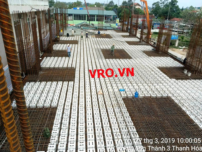 Sàn phẳng, sàn xốp-Dự án thi công năm 2019
