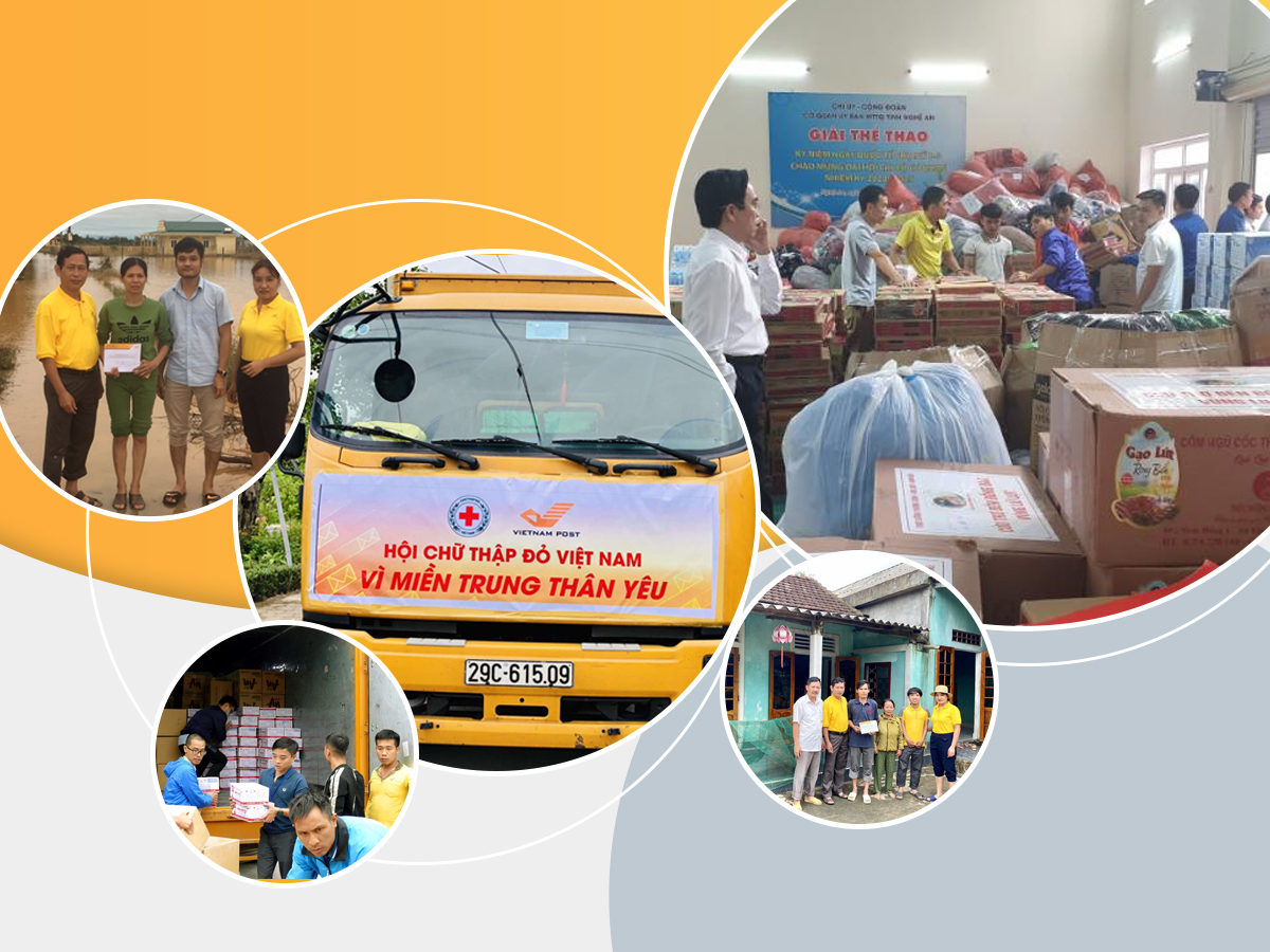 Vietnam Post chia sẻ khó khăn với người dân miền Trung
