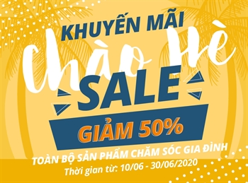 Hàng tiêu dùng khuyến mãi chào hè giảm giá đến 50%