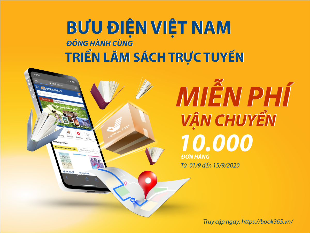 Vietnam Post miễn phí cước vận chuyển cho 10.000 đơn hàng đầu tiên tại Triển lãm sách trực tuyến