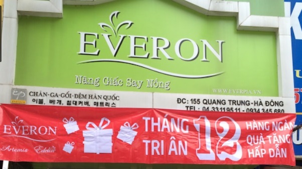 Vì sao nên mua chăn ga gối Everon tại 155 Quang Trung, Hà Đông?