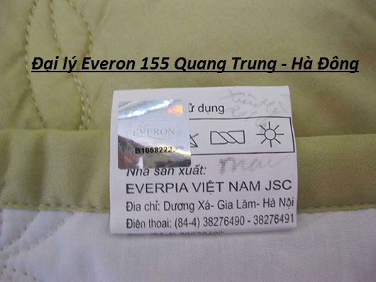 Các dấu hiệu nhận dạng chăn ga gối đệm Everon chính hãng