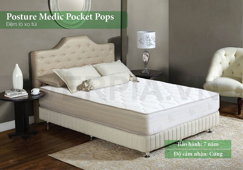 Đệm lò xo Posture Medic Pocket pops