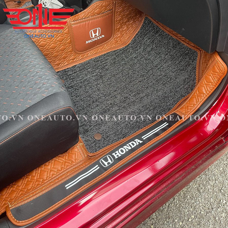 Thảm lót sàn ô tô 8D Honda Brio Phủ Viền Cửa