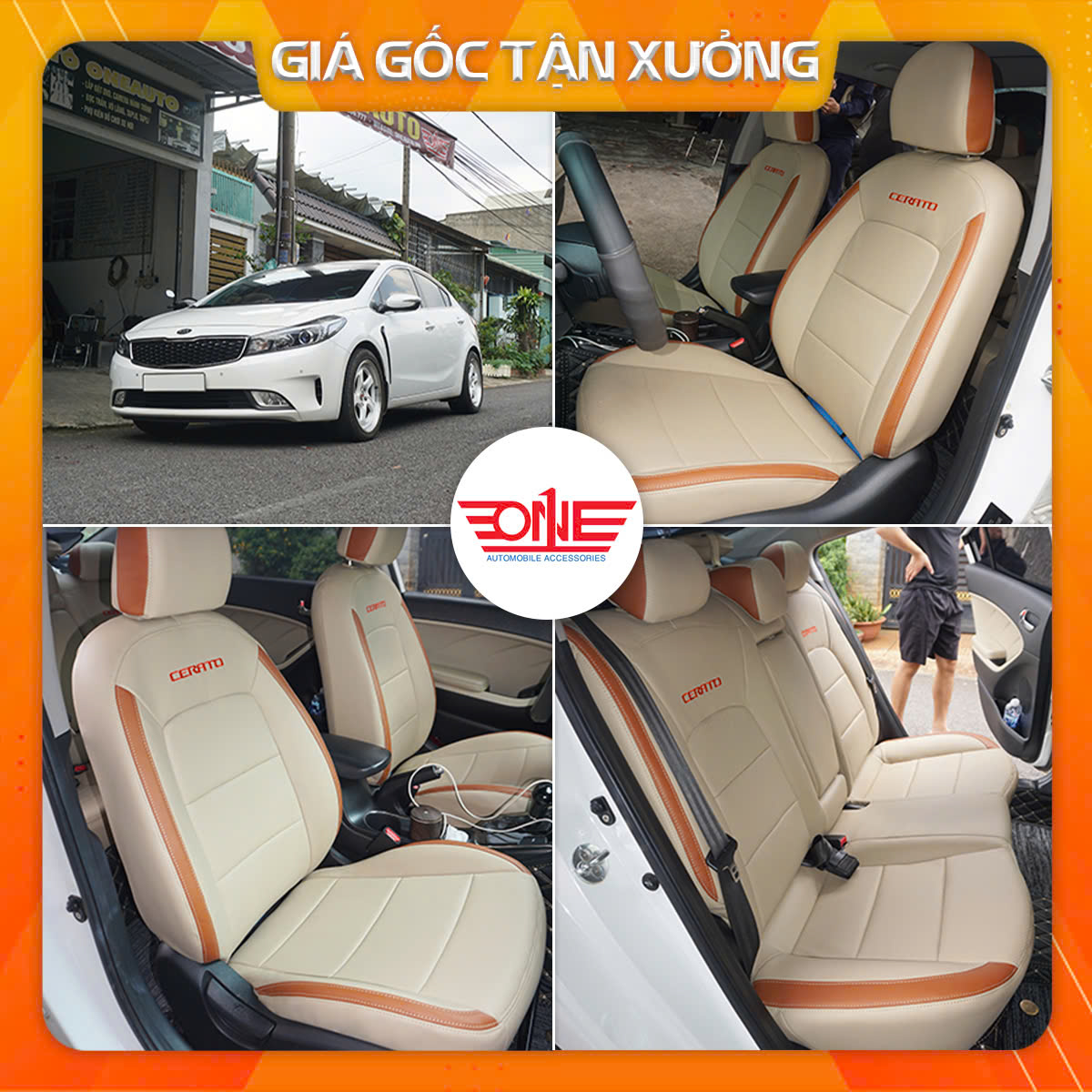 Bọc ghế da ô tô KIA Cerato tại Biên Hòa