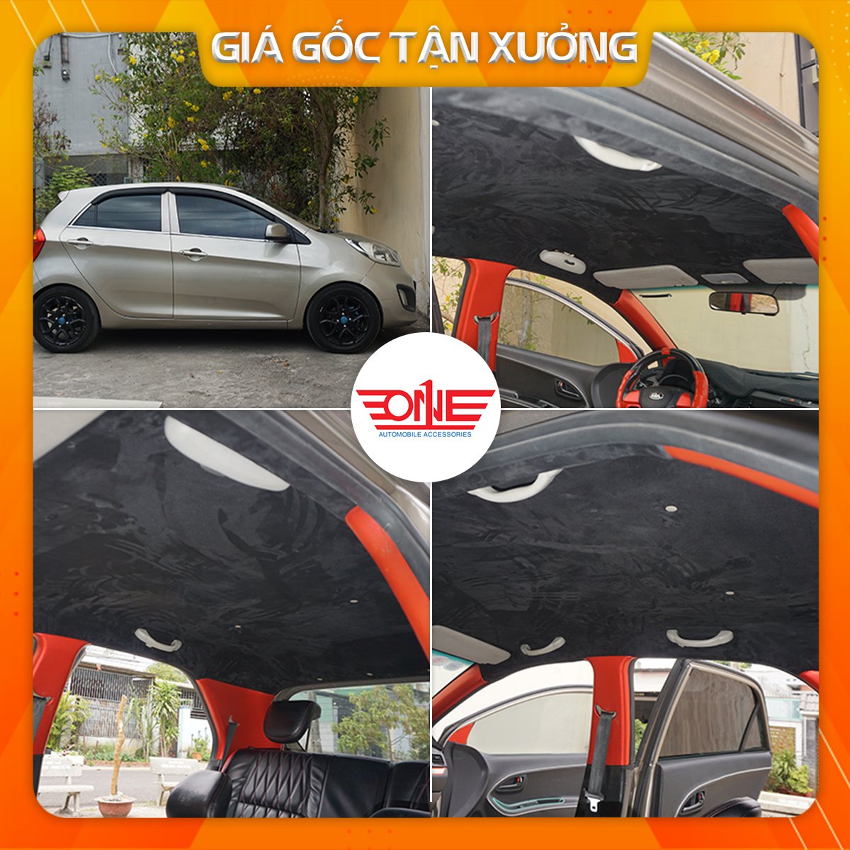 Bọc trần da lộn xe KIA Morning tại Biên Hòa