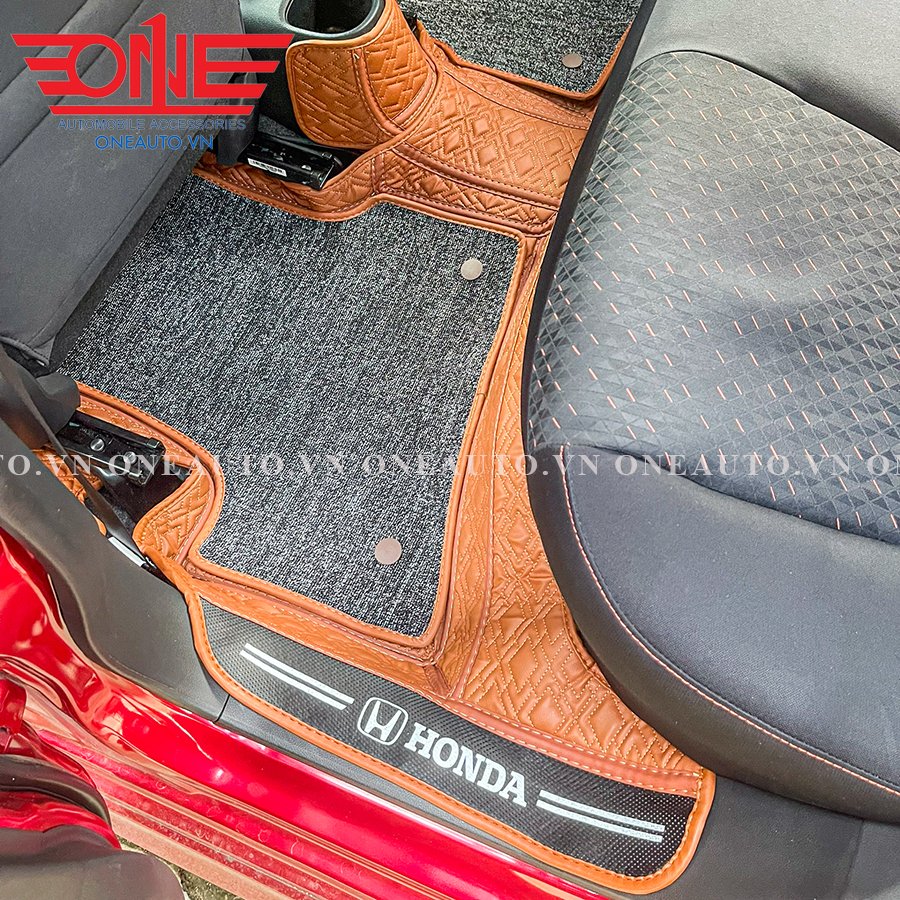 Thảm lót sàn ô tô 8D Honda Brio Phủ Viền Cửa
