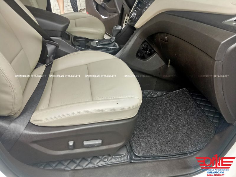 Thảm Lót Sàn ô tô 5D 6D Cao Cấp xe Hyundai Santafe 2013-2017