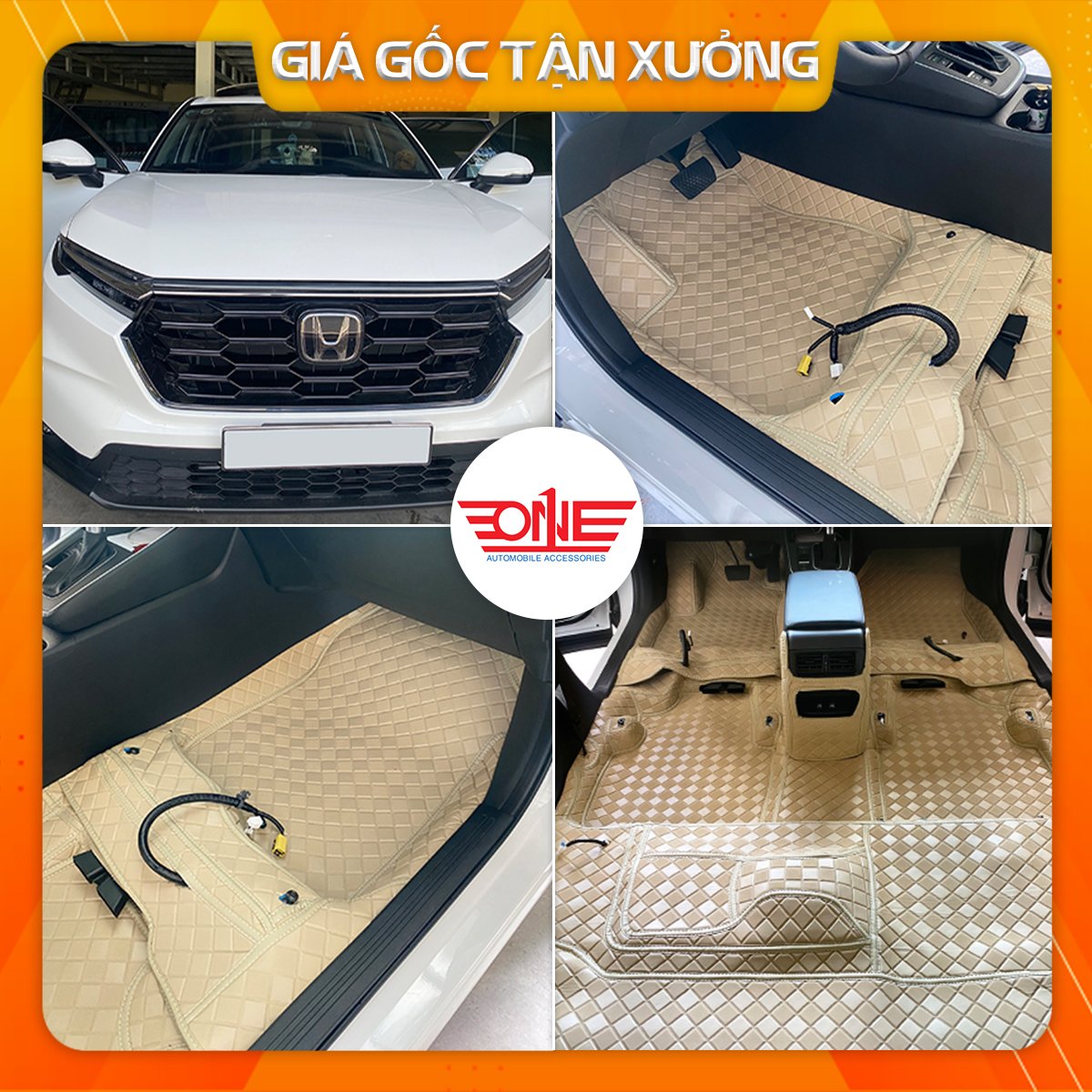 Thảm lót sàn ô tô 360 Honda CRV 2024 Luxury bản 7 chỗ Mới Nhất