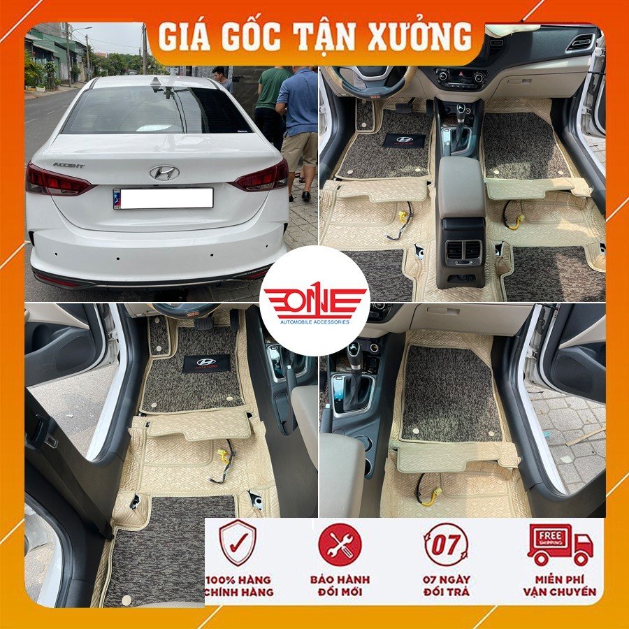 Thảm lót sàn ô tô 360 Luxury xe Hyundai ACCENT 2021 - 2022