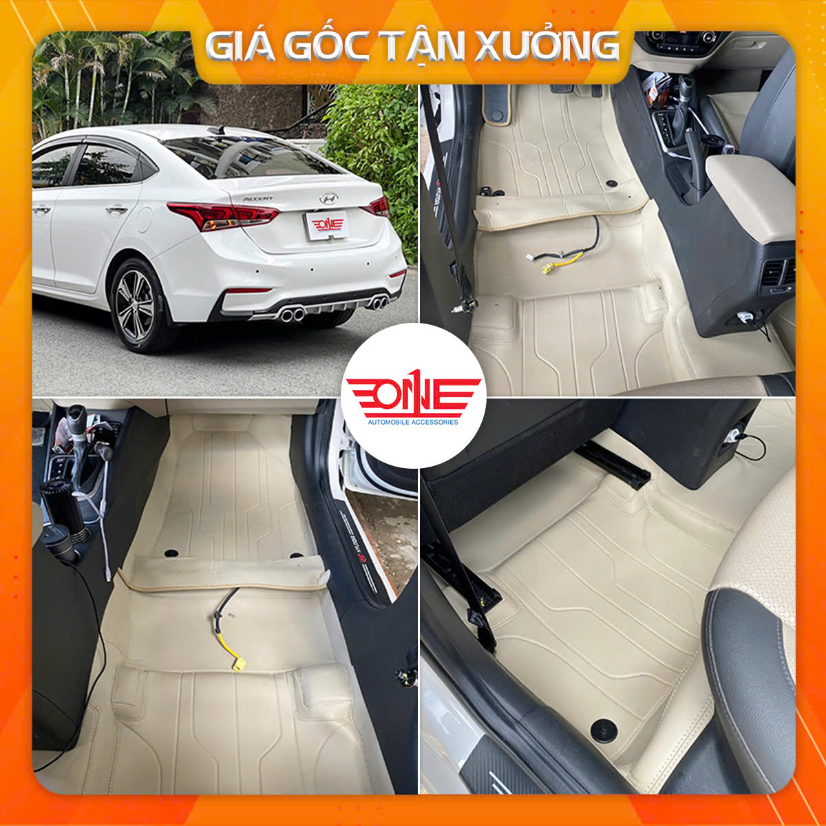 Thảm lót sàn ô tô 360 Luxury xe Hyundai ACCENT 2021 - 2022