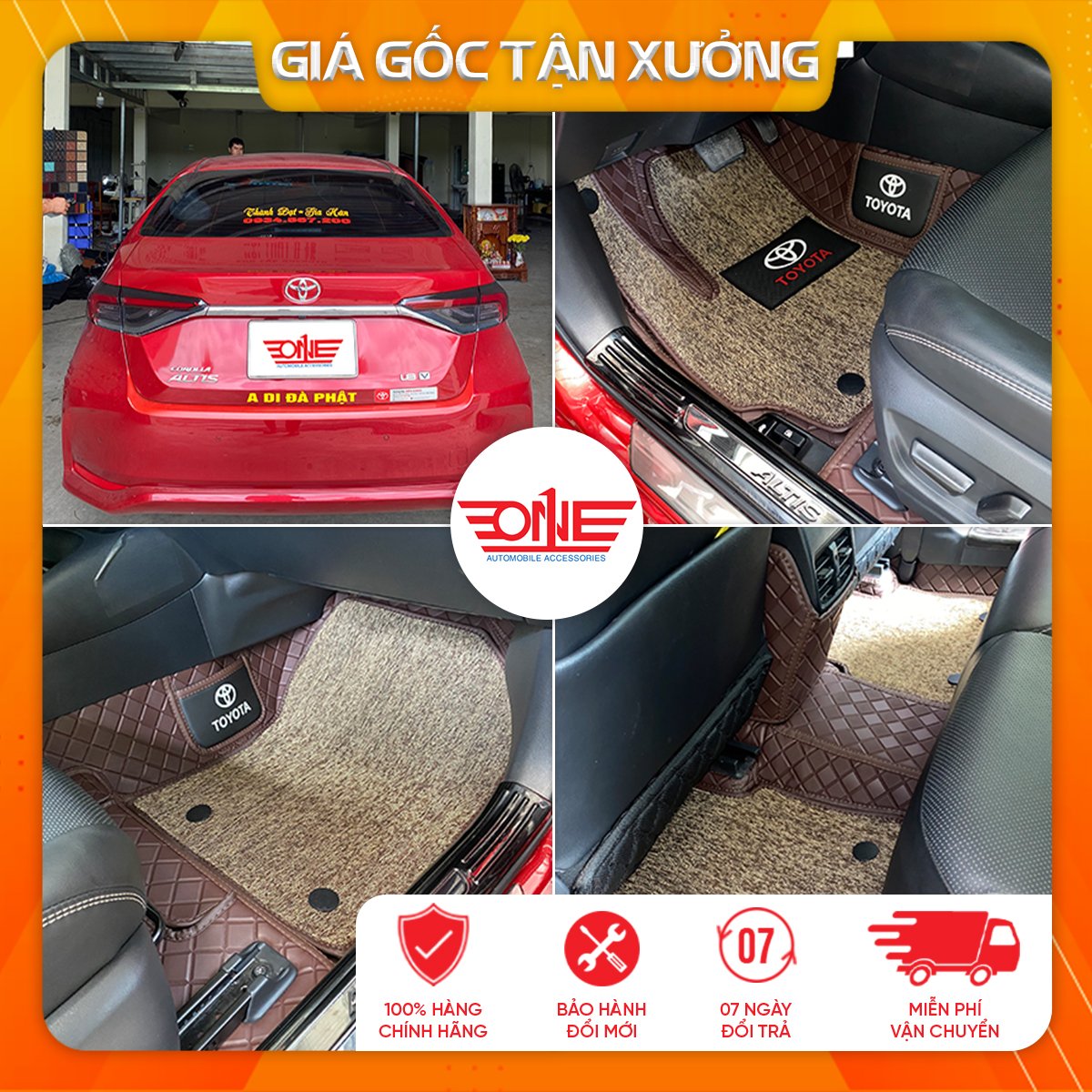 Thảm lót sàn ô tô 360 xe Toyota Altis 2022