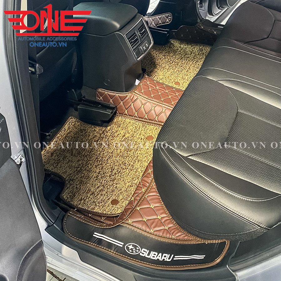 Thảm lót sàn tô 8D Subaru Forester mẫu mới phủ viền cửa