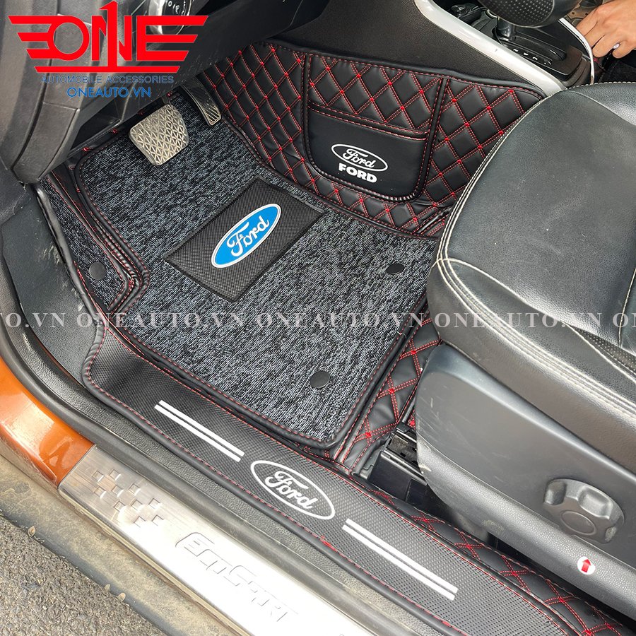 Thảm lót sàn ô tô 8D Ford Ecosport phủ viền cửa