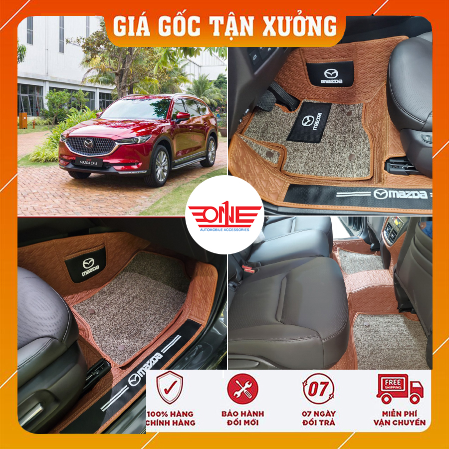 Thảm lót sàn ô tô 8D Mazda CX8 Full viền cửa