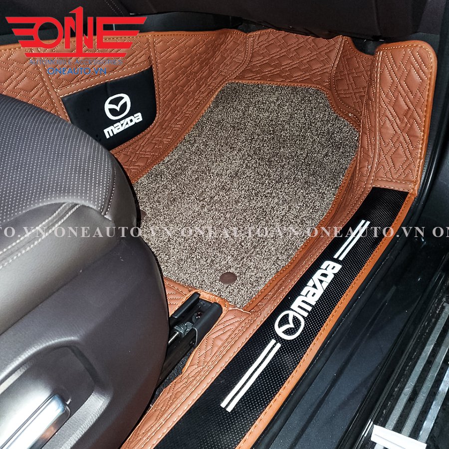 Thảm lót sàn ô tô 8D Mazda CX8 Full viền cửa