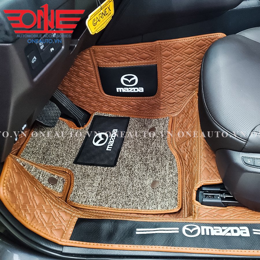 Thảm lót sàn ô tô 8D Mazda CX8 Full viền cửa
