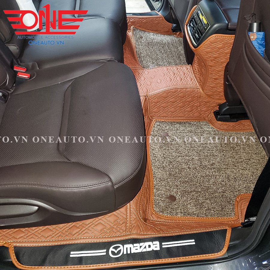 Thảm lót sàn ô tô 8D Mazda CX8 Full viền cửa