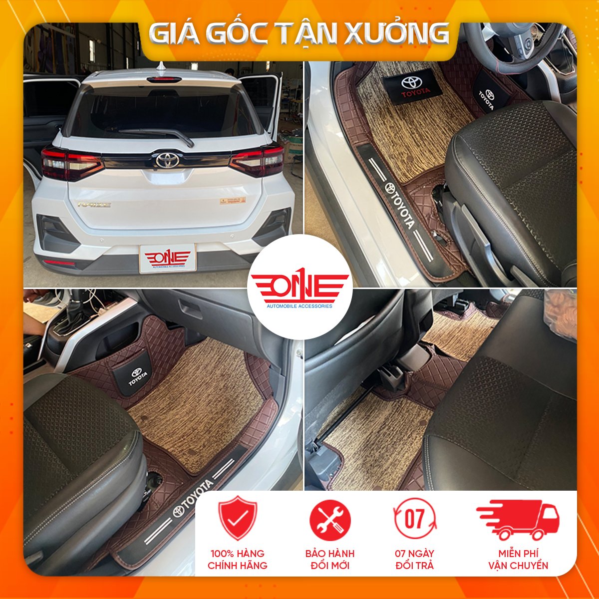 Thảm lót sàn ô tô 8D Toyota Raize 2022 - 2024