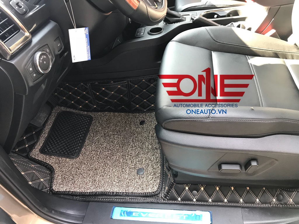 Thảm Lót Sàn 6D Cao Cấp Ford Everest 2018 2019