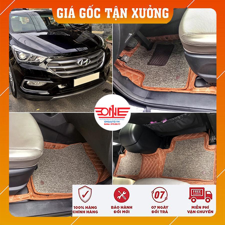 Thảm Lót Sàn ô tô 5D 6D Cao Cấp xe Hyundai Santafe 2013-2017