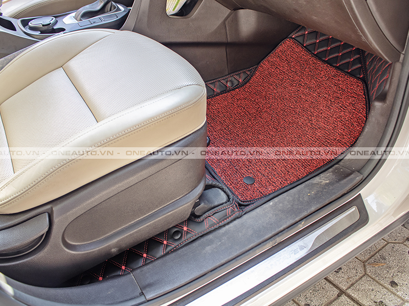Thảm Lót Sàn ô tô 5D 6D Cao Cấp xe Hyundai Santafe 2013-2017