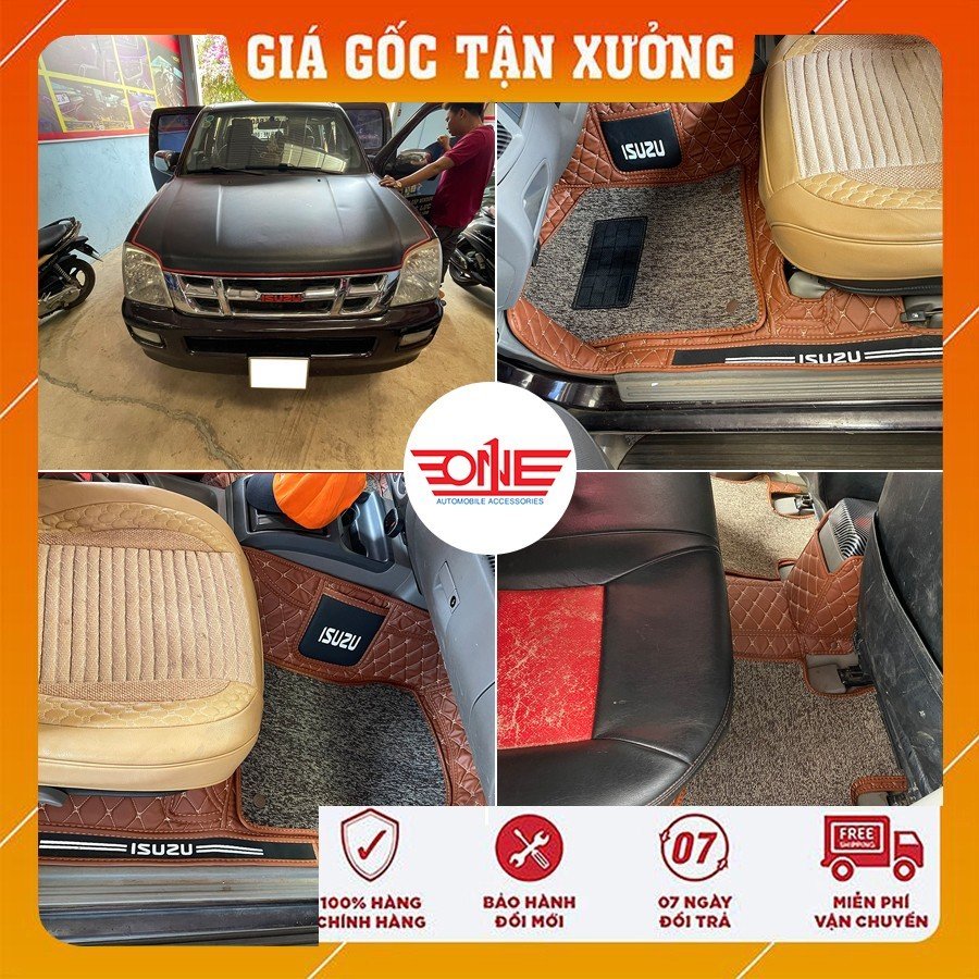 Thảm lót sàn ô tô 8D tràn viền cửa xe Isuzu D-max 2006