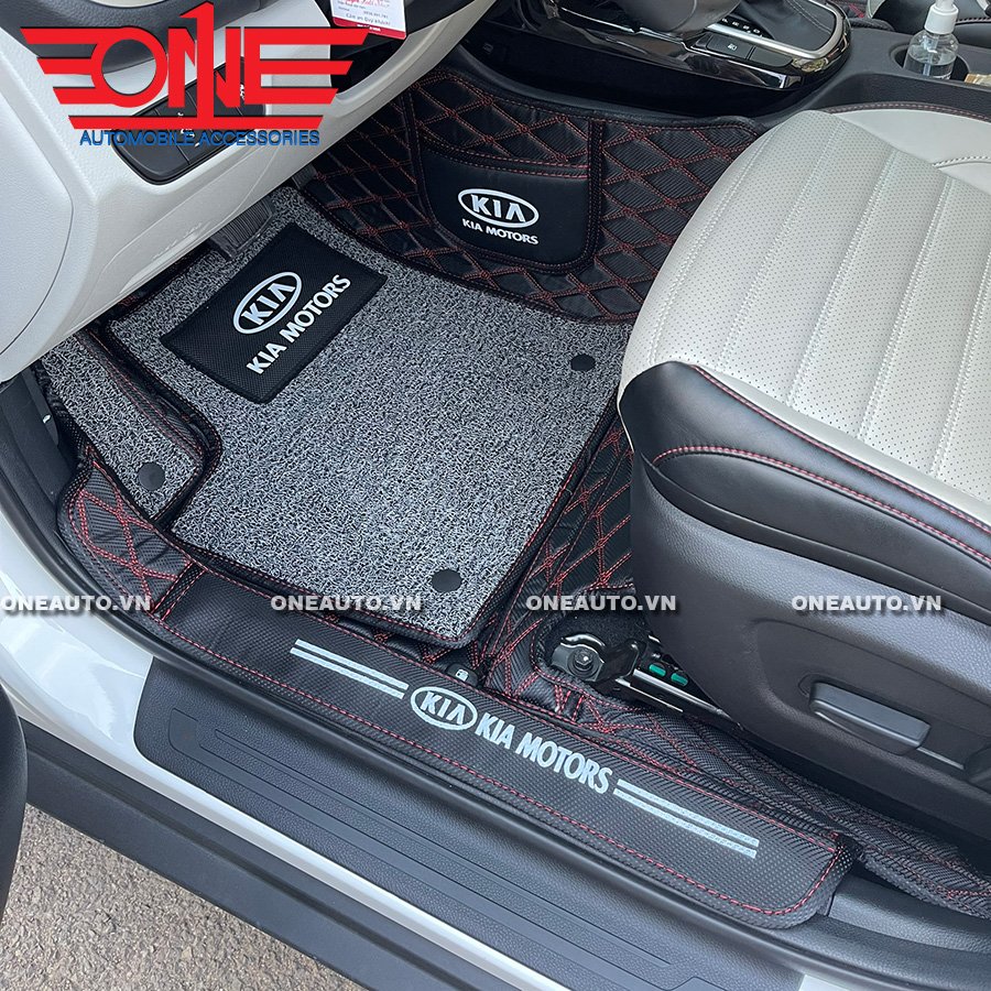 Thảm lót sàn ô tô 8D KIA Seltos Full viền cửa