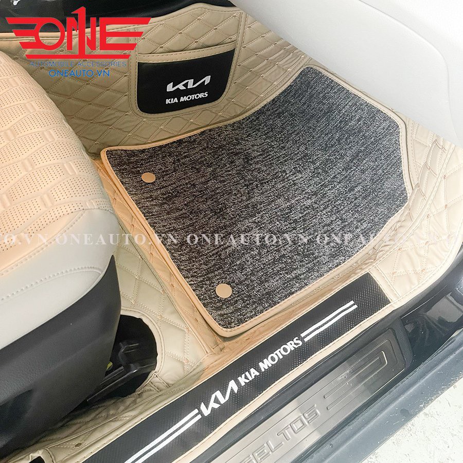 Thảm lót sàn ô tô 8D KIA Seltos Full viền cửa