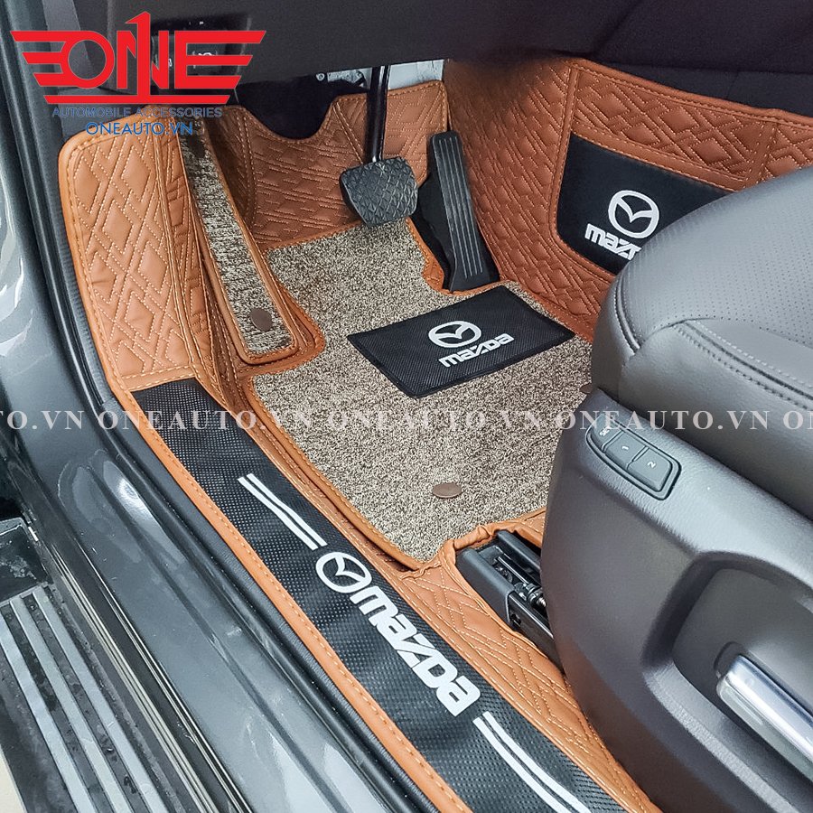 Thảm lót sàn ô tô 8D Mazda CX8 Full viền cửa