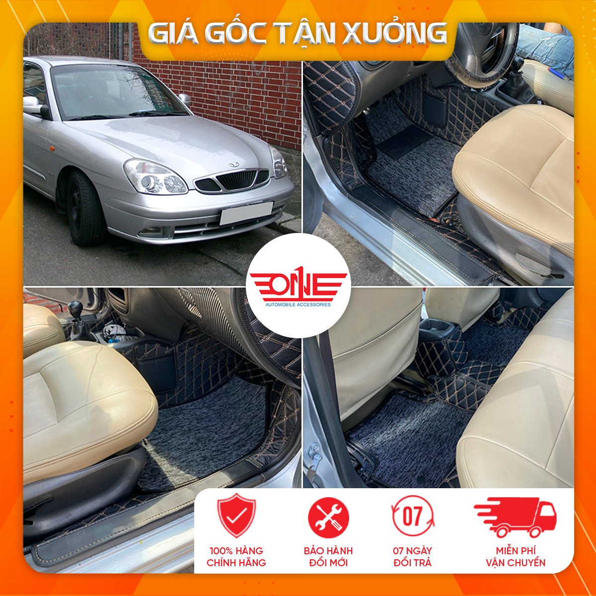 Thảm lót sàn ô tô 8D tràn viền xe Daewoo Nubira II