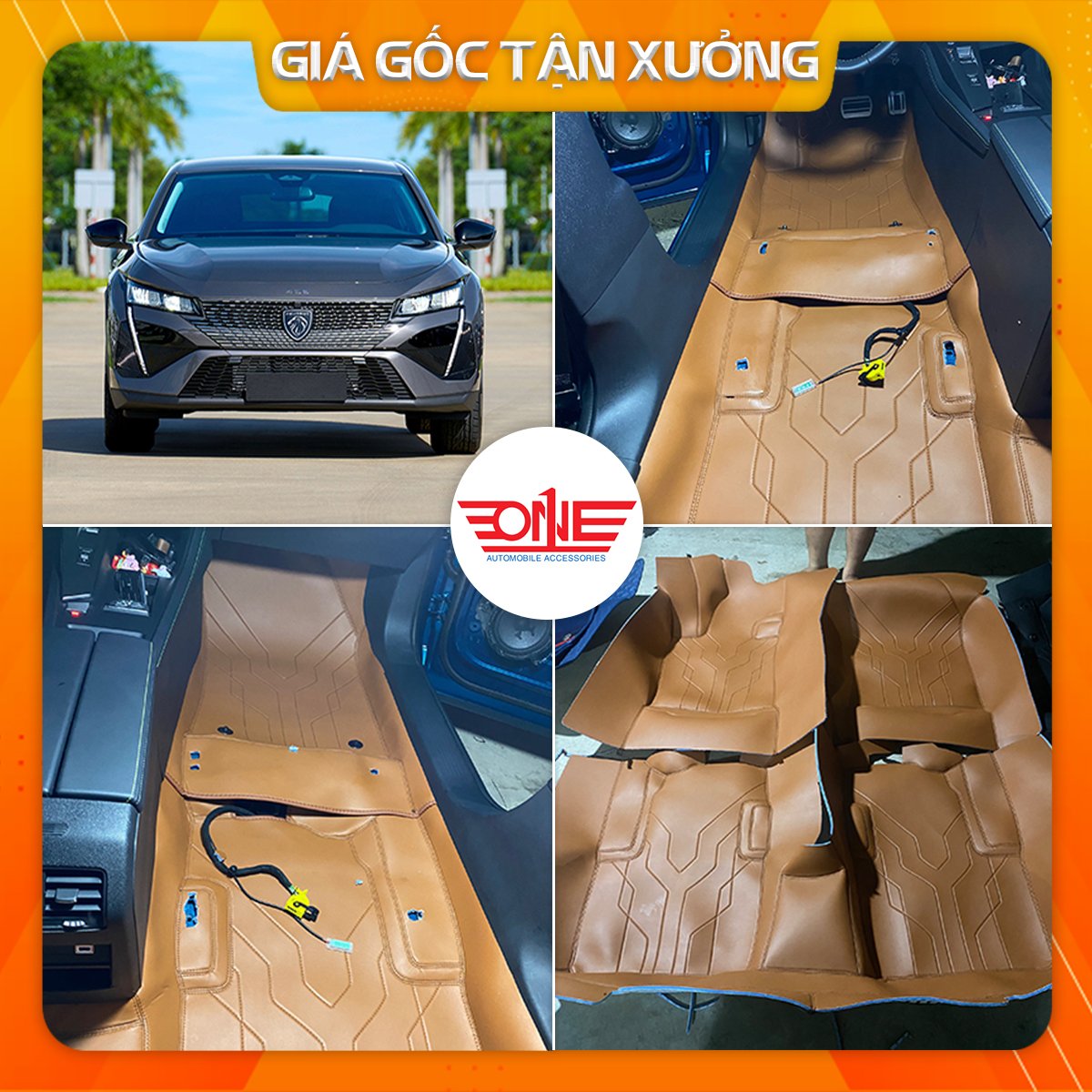 Thảm lót sàn 360 cao cấp xe Peugeot 408 2024