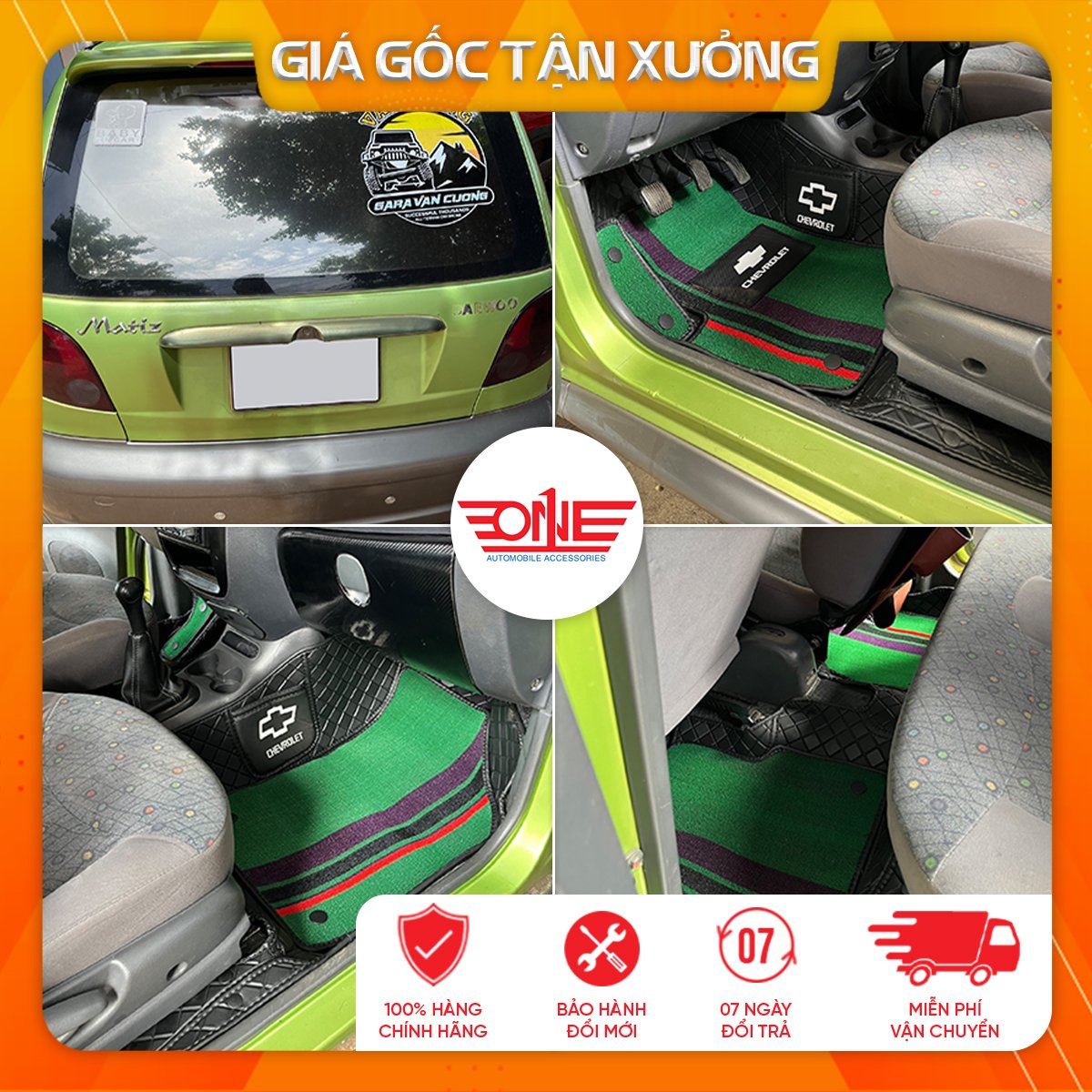 Thảm lót sàn ô tô 6D xe Daewoo Matiz