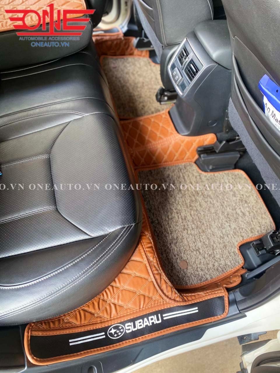 Thảm lót sàn tô 8D Subaru Forester mẫu mới phủ viền cửa